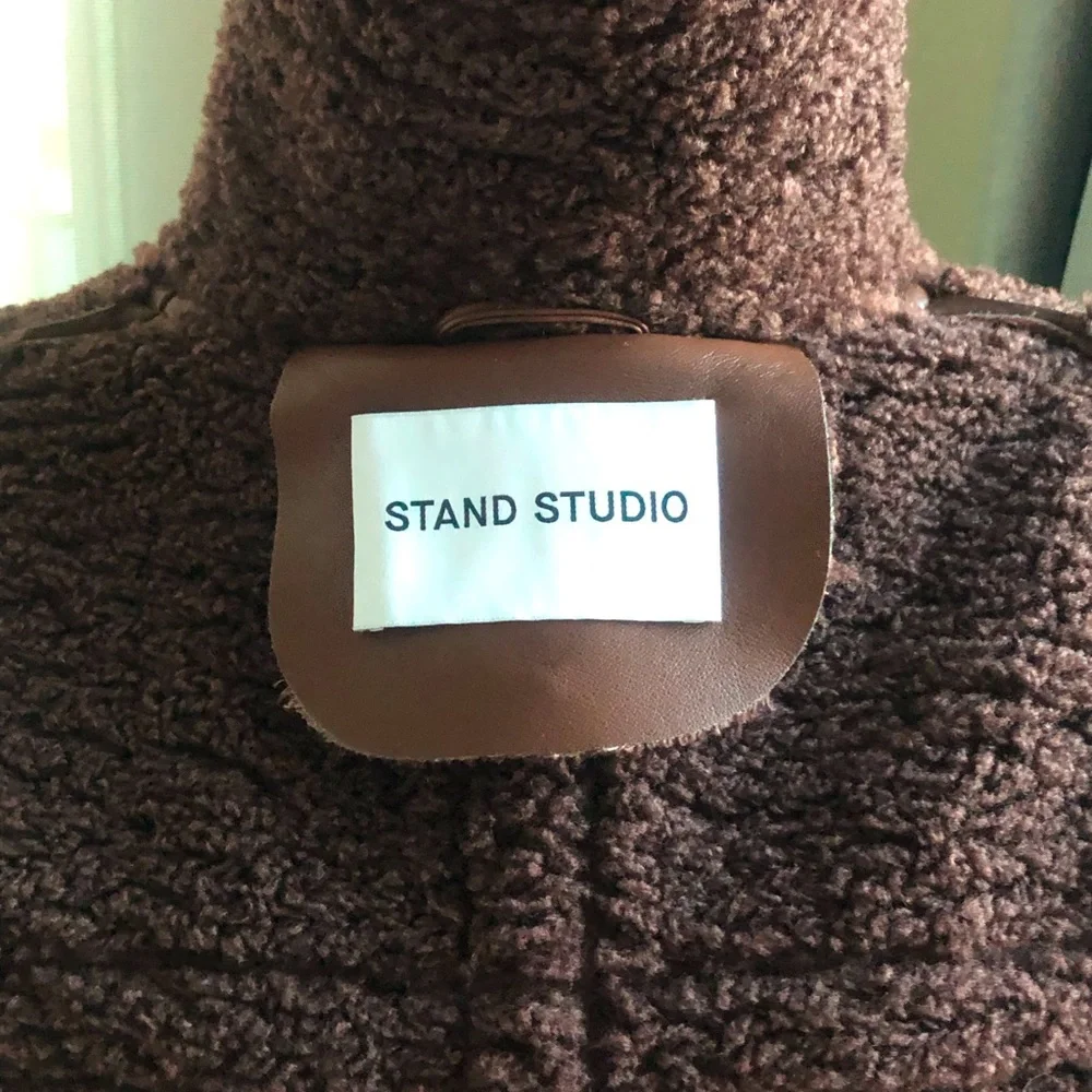Stand Studio Brown Long Coat - Picture 8 of 8